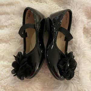 Patent leather girls dress shoes.